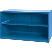 Shelf Cabinets, Steel, 33-1/2" H x 56-1/2" W x 28-1/2" D, Bright blue Toolneeds Inc.
