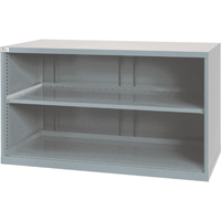 Shelf Cabinets, Steel, 33-1/2" H x 56-1/2" W x 28-1/2" D, Light Grey Toolneeds Inc.