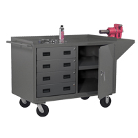 Mobile Workbench Cabinet, Steel Surface Toolneeds Inc.