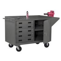 Mobile Workbench Cabinet, Steel Surface Toolneeds Inc.