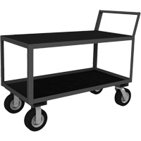 Low Profile Instrument Cart, 2 Tiers, 24-1/4" W x 39" D x 40-15/16" H, 1200 lbs. Cap. Toolneeds Inc.