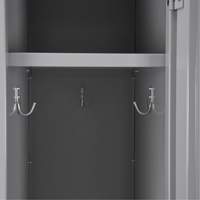 Clean Line Lockers, 3 -tier, Bank of 4, 48" x 18" x 82", Steel, Beige, Rivet (Assembled) Toolneeds Inc.