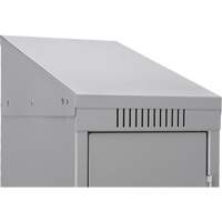 Clean Line Lockers, 2 -tier, Bank of 4, 48" x 18" x 82", Steel, Beige, Rivet (Assembled) Toolneeds Inc.