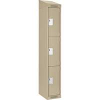 Casiers Clean Line, 3 niveaux, 12" x 18" x 78", Acier, Beige, Rivet (assembl&eacute;) Toolneeds Inc.
