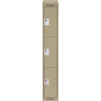 Casiers Clean Line, 3 niveaux, 12" x 18" x 78", Acier, Beige, Rivet (assembl&eacute;) Toolneeds Inc.