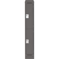 Casiers Clean Line, 2 niveaux, 12" x 18" x 82", Acier, Charbon, Rivet (assembl&eacute;) Toolneeds Inc.