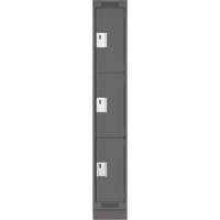 Casiers Clean Line, 3 niveaux, 12" x 18" x 76", Acier, Charbon, Rivet (assembl&eacute;) Toolneeds Inc.