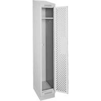 Casiers Clean Line, 12" x 18" x 82", Acier, Gris, Rivet (assembl&eacute;), Perfor&eacute; Toolneeds Inc.