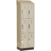 Casiers robustes Concorde, 3 niveaux, Bloc de 2, 24" x 18" x 82", Acier, Beige, Soud&eacute; (assembl&eacute;) Toolneeds Inc.