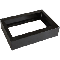 All-Welded Concorde - Heavy-Duty Lockers Recessed Base, 1 Banks, 4" H x 12" W x 17" D, Black, Steel Toolneeds Inc.