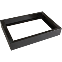 All-Welded Concorde - Heavy-Duty Lockers Recessed Base, 2 Banks, 4" H x 24" W x 17" D, Black, Steel Toolneeds Inc.