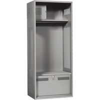 Casier pour &eacute;quipement, Acier, 24" la x 24" p x 72" h, Gris Toolneeds Inc.