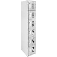 Petit casier perfor&eacute; Clean-Line, 6 niveaux, 12" x 72" x 12", Acier Toolneeds Inc.