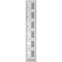 Petit casier perfor&eacute; Clean-Line, 6 niveaux, 15" x 72" x 12", Acier Toolneeds Inc.
