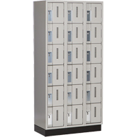 Casiers robustes Concorde, 6 niveaux, Bloc de 3, 36" x 18" x 76", Acier, Gris, Soud&eacute; (assembl&eacute;) Toolneeds Inc.