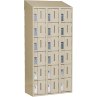 Concorde Heavy-Duty Lockers, 6 -tier, Bank of 3, 36" x 18" x 78", Steel, Beige, Welded (Assembled) Toolneeds Inc.
