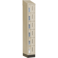 Casiers robustes Concorde, 6 niveaux, 12" x 18" x 82", Acier, Beige, Soud&eacute; (assembl&eacute;) Toolneeds Inc.