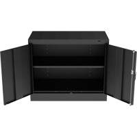 Standard Desk-High Cabinet, Steel, 30" H x 36" W x 18" D, Black Toolneeds Inc.