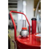 25-Gallon Steel Fuel Caddy with 2-Way Rotary Pump & Filter Toolneeds Inc.