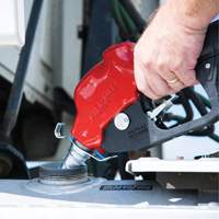 Red Ultra High-Flow Automatic Diesel Spout Nozzle Toolneeds Inc.