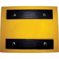 Wheel Chock, Polyurethane, Yellow, 15-1/4" W x 12-1/8" D x 10-3/4" H Toolneeds Inc.