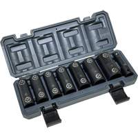Jeu de douilles doubles hexagonales et h&eacute;licoidales avec coffret, 8 Morceaux, Prise de 1/2" Toolneeds Inc.