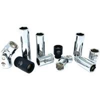 Chrome Finish Socket Set with Rail, 10 Pieces, 1/4"/3/8" Drive Size Toolneeds Inc.