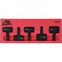 Exhaust Gas Sensor Socket Set, 5 Pieces, 1/2" Drive Size Toolneeds Inc.
