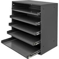 Compartment Box Cabinet, Steel, 5 Slots, 20-1/2" W x 12-1/2" D x 21" H, Grey Toolneeds Inc.