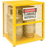 Gas Cylinder Storage Cabinet, 4 Cylinder Capacity, 30" W x 30" D x 35" H, Yellow Toolneeds Inc.