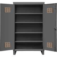 Armoire ext&eacute;rieure robuste, Acier, 4 Tablettes, 78" h x 60" la x 24" P, Gris Toolneeds Inc.