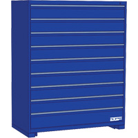 Armoire &agrave; tiroirs modulaire, 9 tiroirs, 24" la x 24" p x 60" h, Bleu Toolneeds Inc.