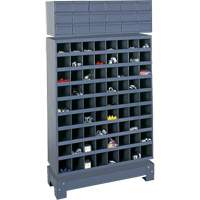 Modular Small Parts Storage Unit, Steel, 18 Drawers, 33-3/4" x 12-1/4" x 58-5/8", Grey Toolneeds Inc.
