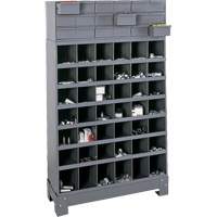 Modular Small Parts Storage Unit, Steel, 18 Drawers, 33-3/4" x 12-1/4" x 58-5/8", Grey Toolneeds Inc.