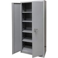 Storage Cabinet, Steel, 4 Shelves, 66" H x 30" W x 15" D, Grey Toolneeds Inc.