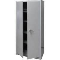 Storage Cabinet, Steel, 4 Shelves, 66" H x 30" W x 15" D, Grey Toolneeds Inc.