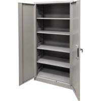 Armoire de rangement, Acier, 4 Tablettes, 78" h x 36" la x 24" P, Gris Toolneeds Inc.