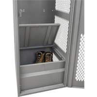 Gear Locker with Door, Steel, 24" W x 24" D x 72" H, Grey Toolneeds Inc.