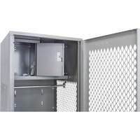 Gear Locker with Door, Steel, 24" W x 24" D x 72" H, Grey Toolneeds Inc.