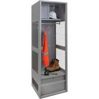 Gear Locker, Steel, 24" W x 24" D x 72" H, Grey Toolneeds Inc.