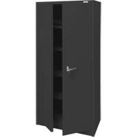 Armoire d'entreposage, Acier, 4 Tablettes, 66" h x 30" la x 15" P, Noir Toolneeds Inc.
