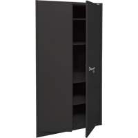 Armoire d'entreposage, Acier, 4 Tablettes, 78" h x 36" la x 24" P, Noir Toolneeds Inc.