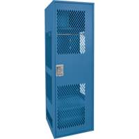 Gear Locker with Door, Steel, 24" W x 18" D x 72" H, Dark Blue Toolneeds Inc.