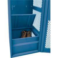 Gear Locker with Door, Steel, 24" W x 18" D x 72" H, Dark Blue Toolneeds Inc.