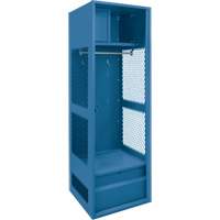 Gear Locker, Steel, 24" W x 18" D x 72" H, Dark Blue Toolneeds Inc.