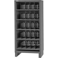 Heavy-Duty Open Front Cabinet with Dividers, Steel, 0 Drawers, 36" x 24" x 78", Grey Toolneeds Inc.