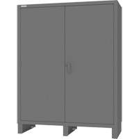 Cabinet with Hanging Bar & Standard Recessed Doors, Steel, 78" H x 60" W x 24" D, Grey Toolneeds Inc.
