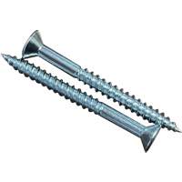 Flat SOC Wood Screws, #10 x 2" L, Zinc Plated Toolneeds Inc.