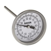 Bi-Metal Thermometers, Contact, Analogue, 0-250°F (-20-120°C) Toolneeds Inc.