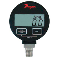 Pressure Gauge, 2-31/50" , 100 psi, Bottom Mount, Digital Toolneeds Inc.